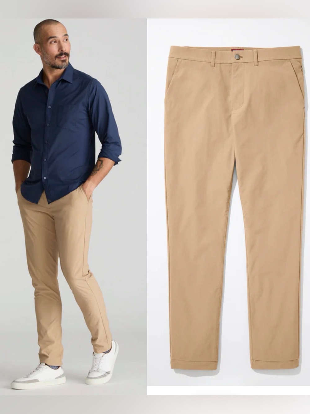 UNTUCKit Traveler Tech Pant Tan 34x32